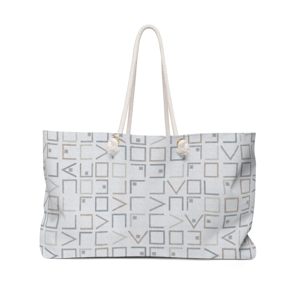 Encode Code Weekender Bag in Gray