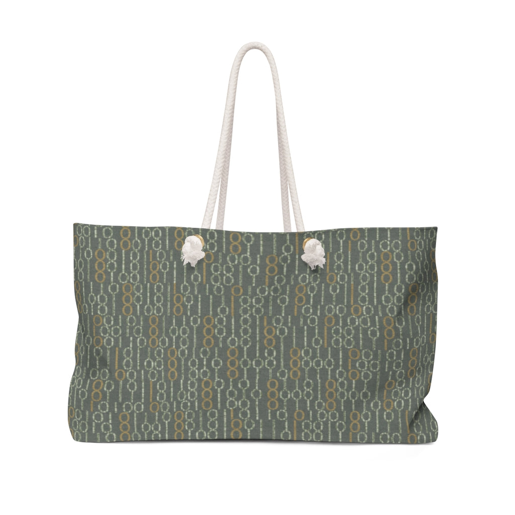 Railroad Code Weekender Bag in Green