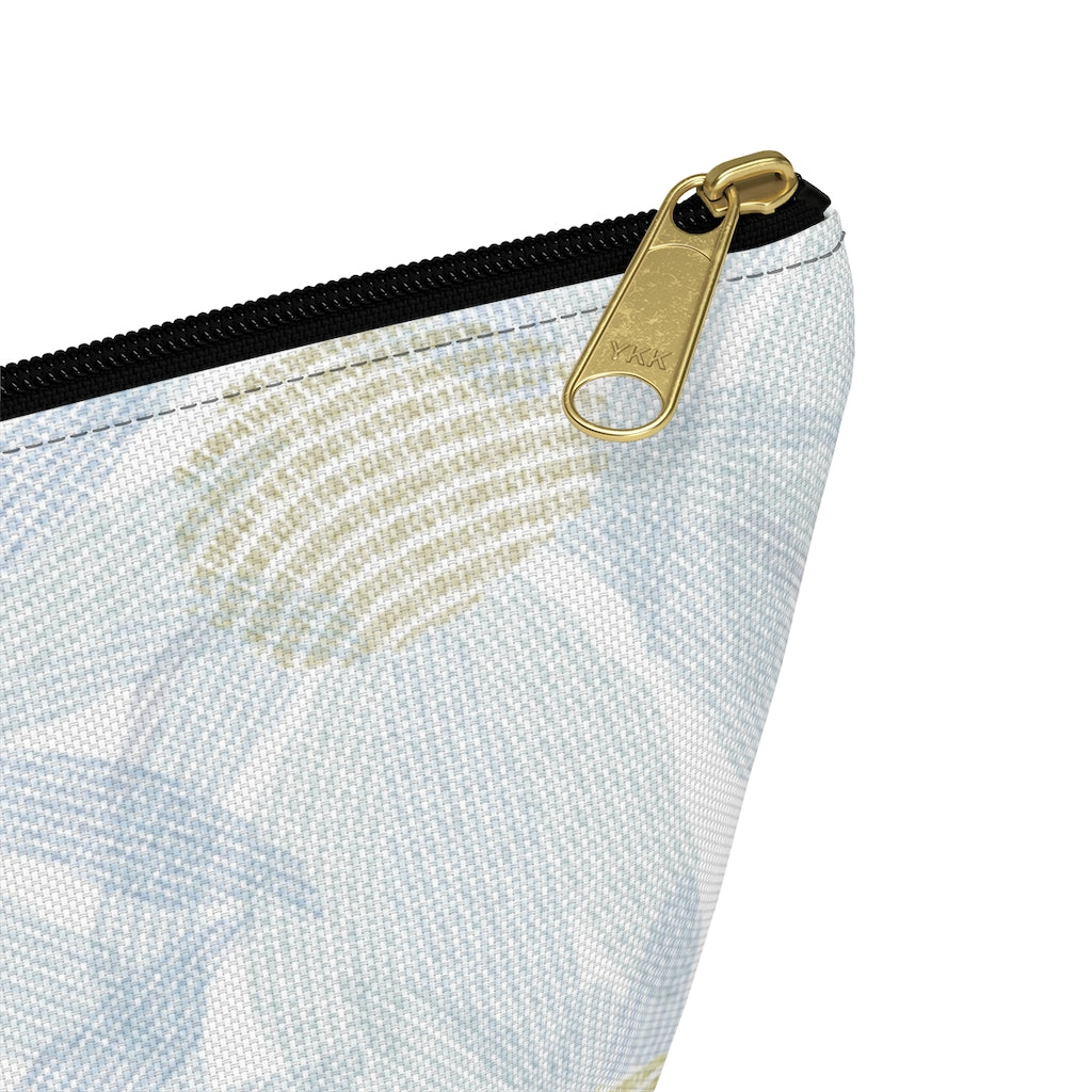 Daisy Chain Code Accessory Pouch w T-bottom in Blue