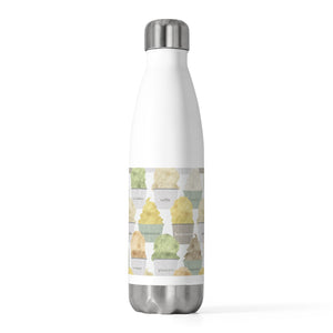 Ice Cream 20oz Insulated Bottle in Green