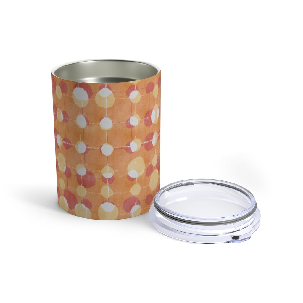 Ikat Texture Overlay Tumbler in Orange