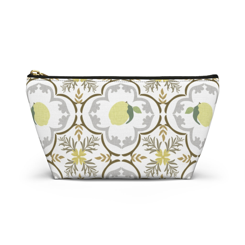 Freshly Squeezed Accessory Pouch w T-bottom in Gold