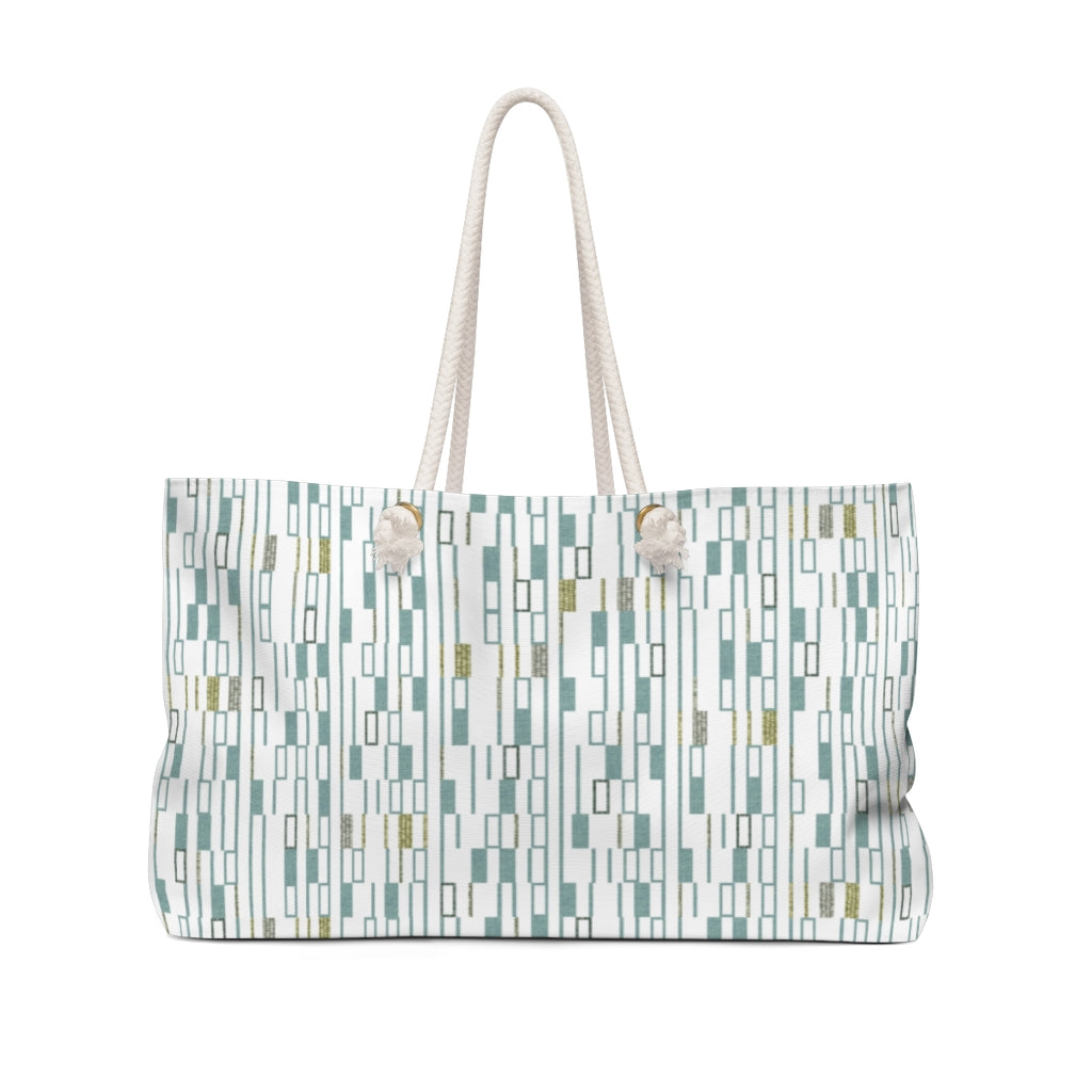 Signals Code Weekender Bag in Aqua