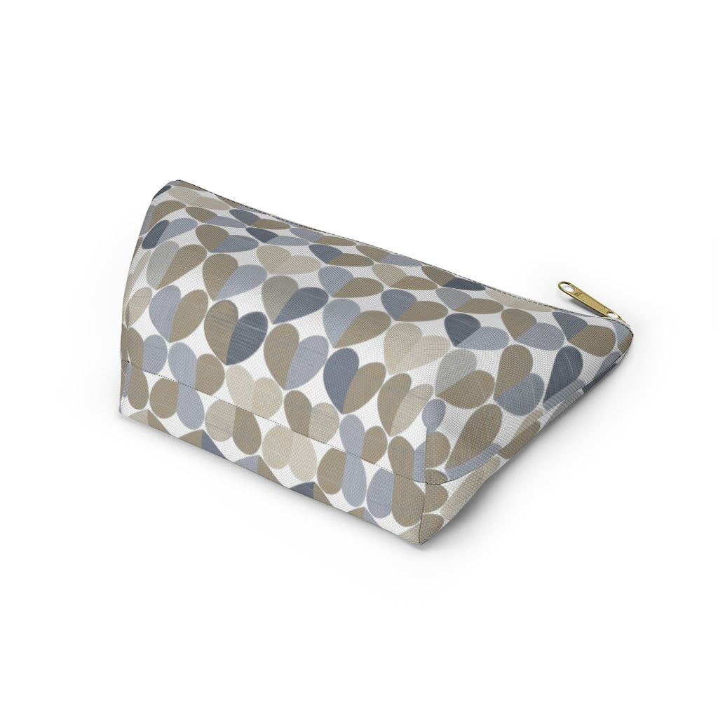 Love Accessory Pouch w T-bottom in Gray