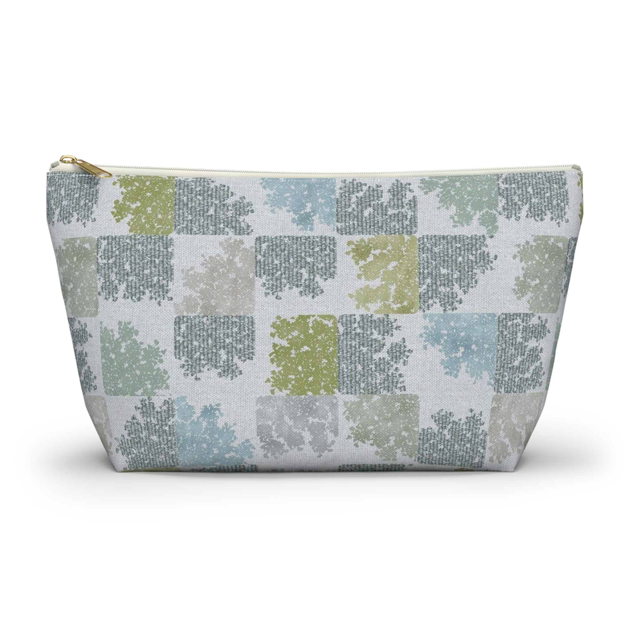 Daucus Carota Accessory Pouch w T-bottom in Aqua