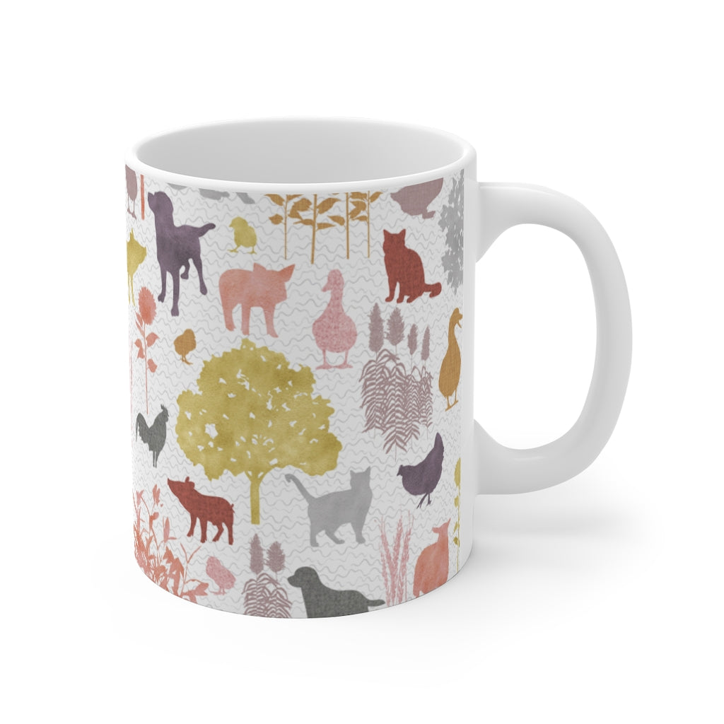On the Farm Mug in Pink
