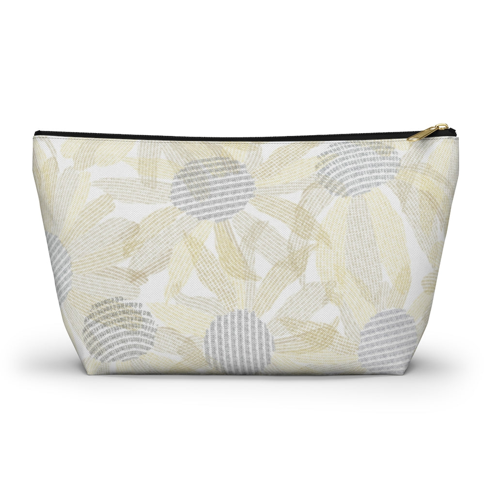 Daisy Chain Code Accessory Pouch w T-bottom in Yellow