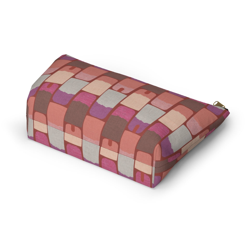 Popsicles Accessory Pouch w T-bottom in Pink