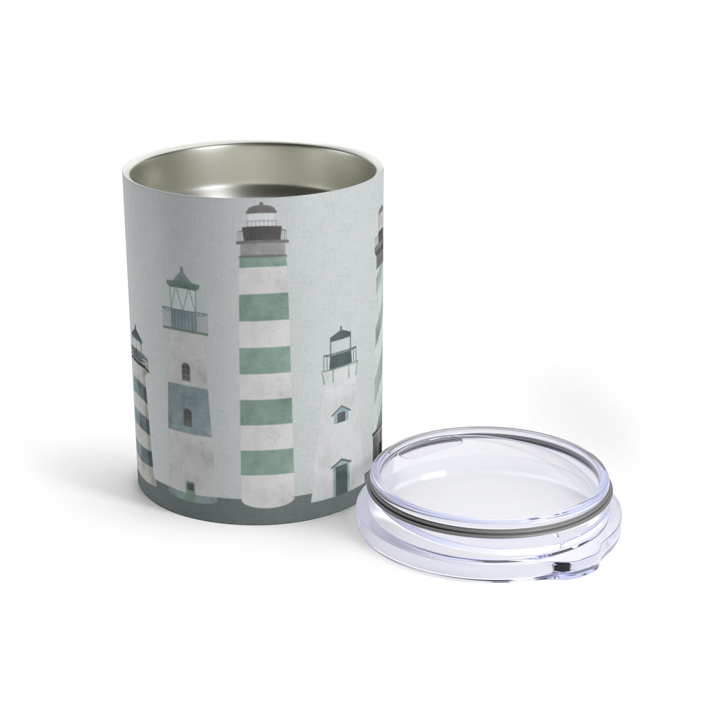Lighthouses Tumbler in Aqua