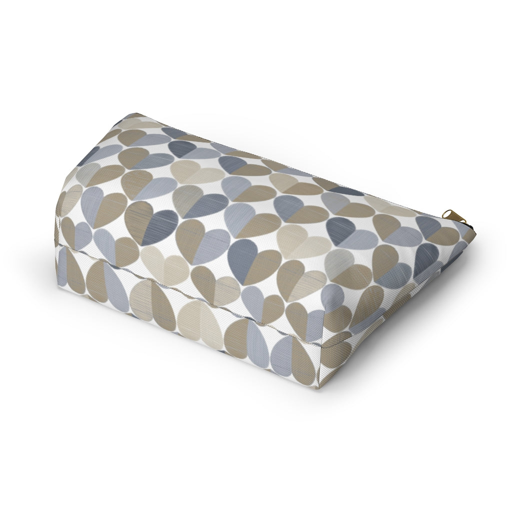 Love Accessory Pouch w T-bottom in Gray