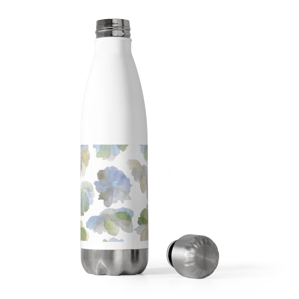 Watercolor Floral 20oz Insulated Bottle in Light Blue