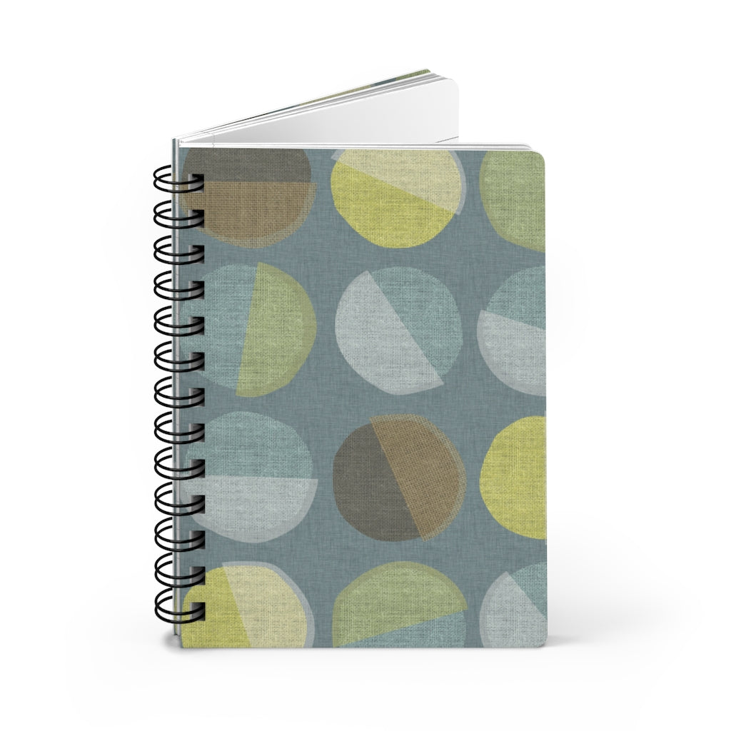 Ping Pong Spiral Bound Journal in Aqua