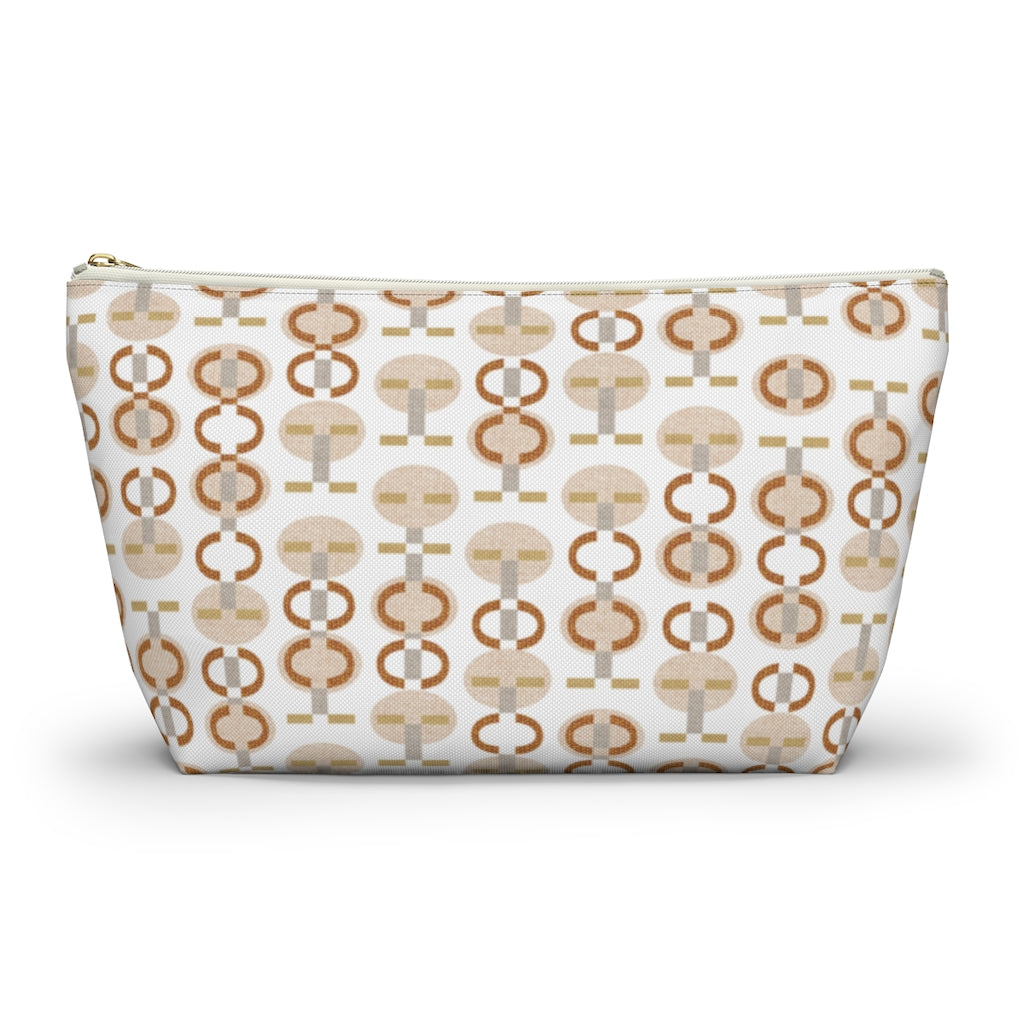 Telegraph Code Accessory Pouch w T-bottom in Orange