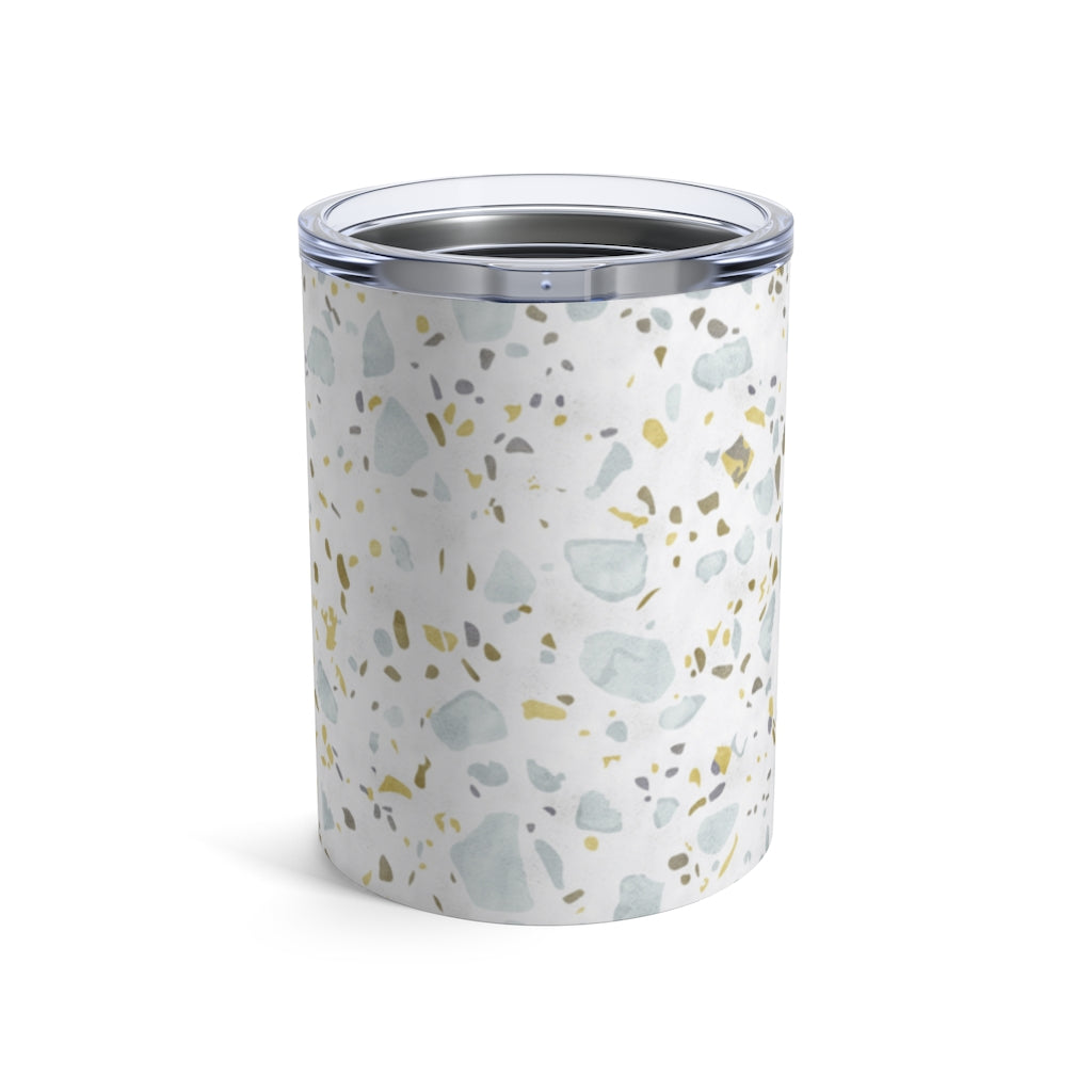 Glass Terrazzo Tumbler in Aqua