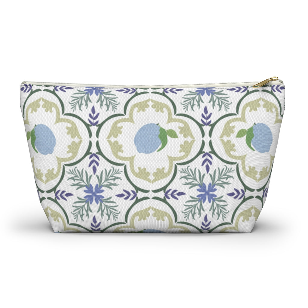Freshly Squeezed Accessory Pouch w T-bottom in Green