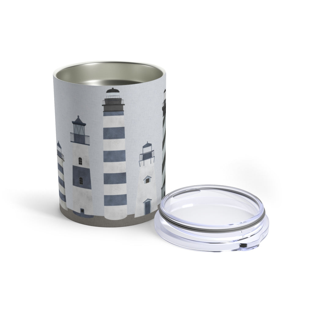 Lighthouses Tumbler in Blue