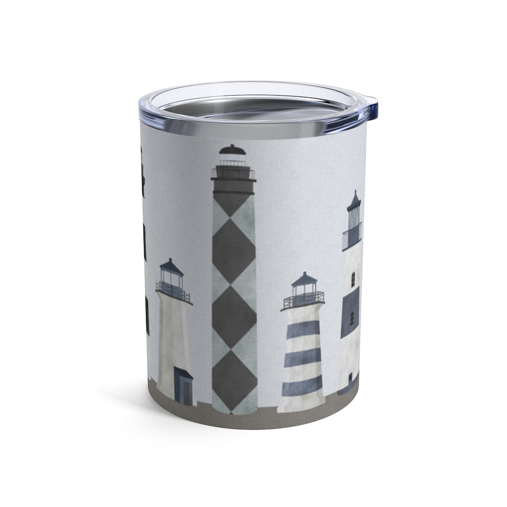Lighthouses Tumbler in Blue