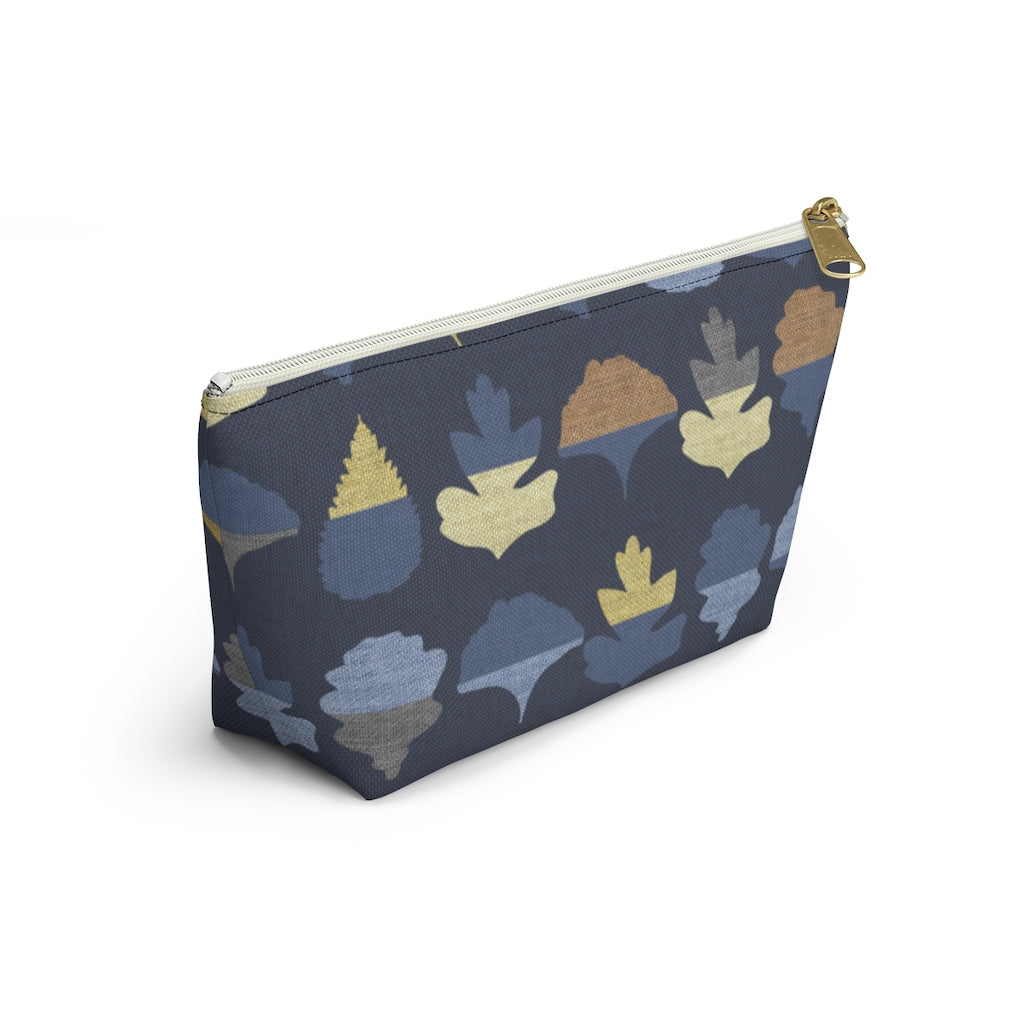 Frond Accessory Pouch w T-bottom in Indigo