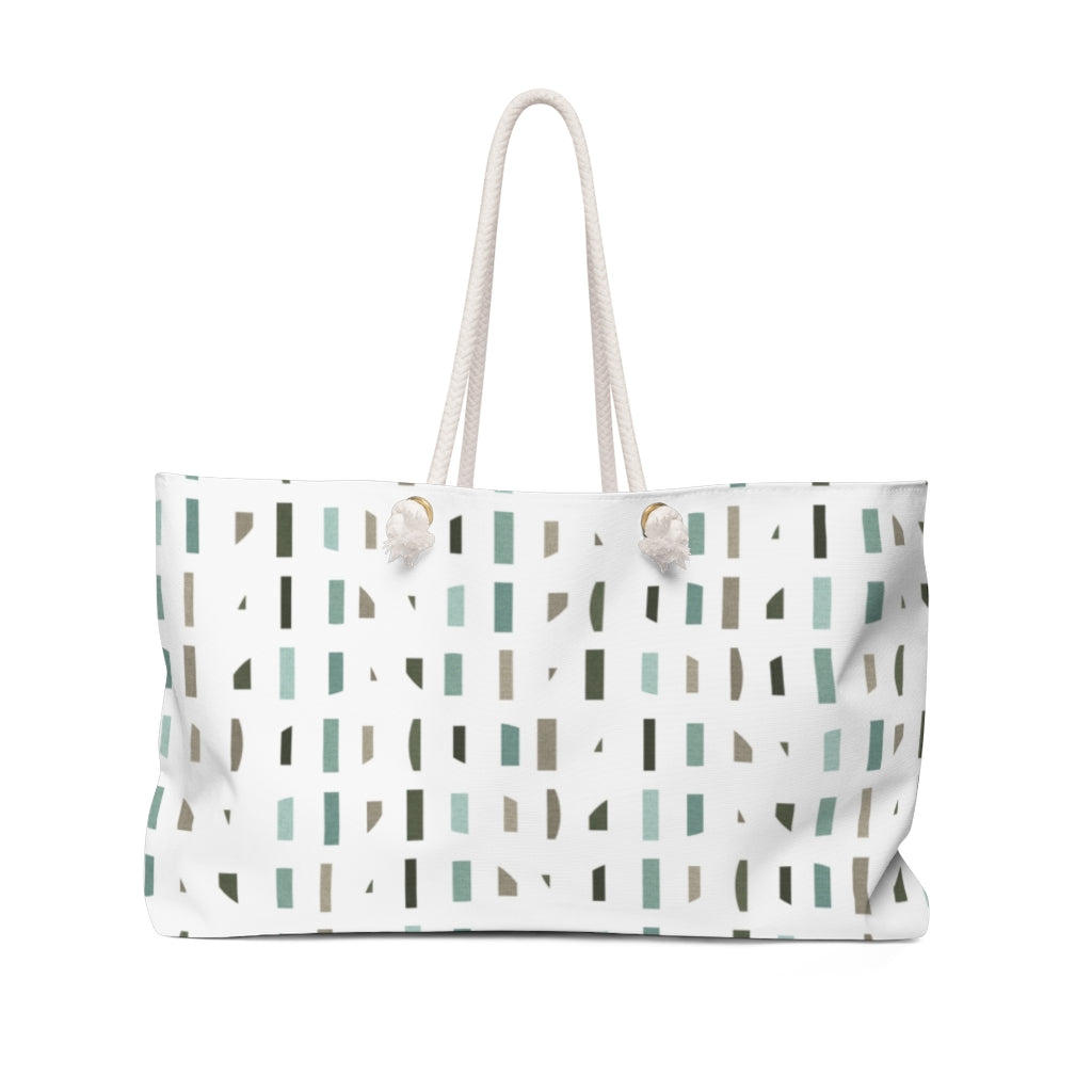 Tujjedy Code Weekender Bag in Aqua