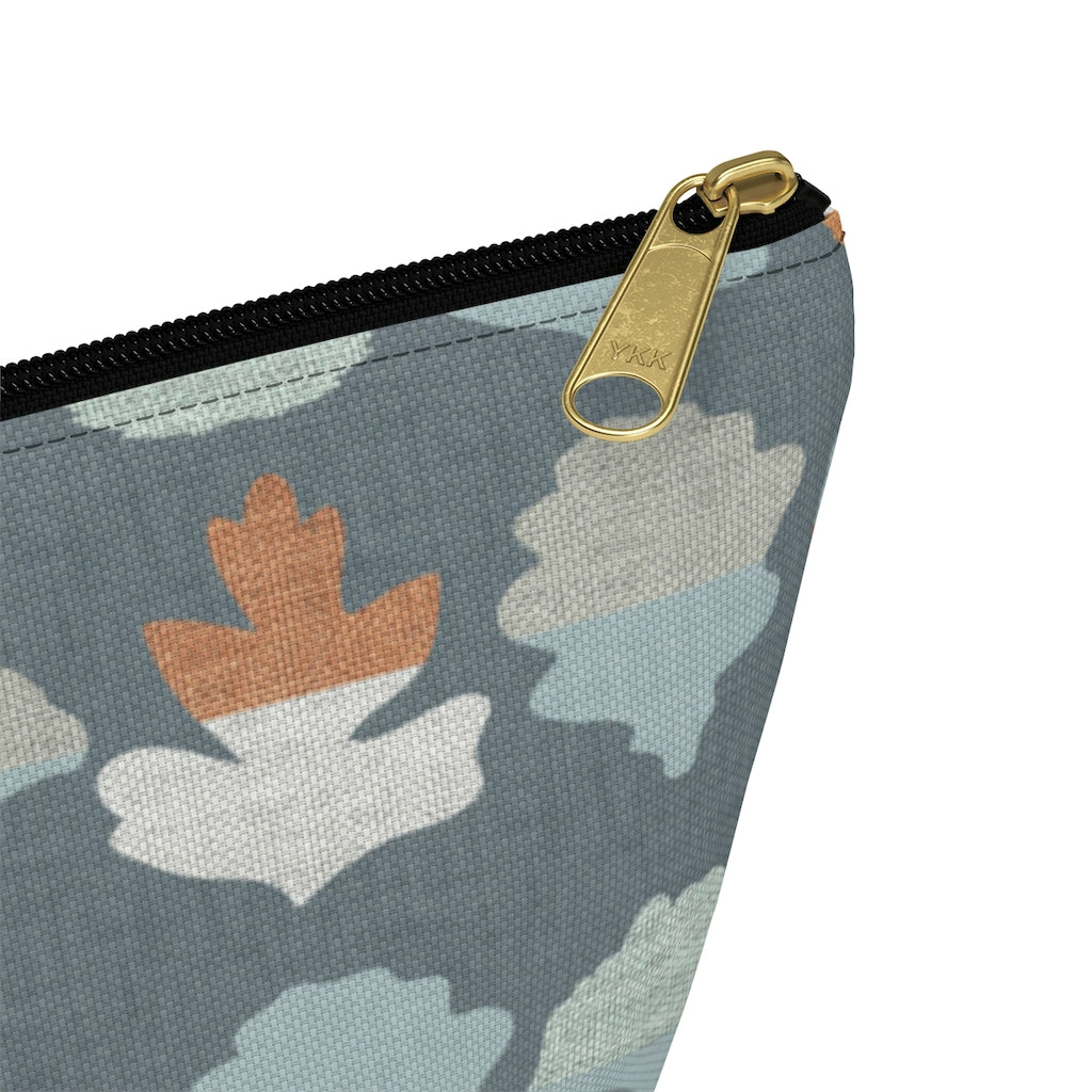 Frond Accessory Pouch w T-bottom in Aqua
