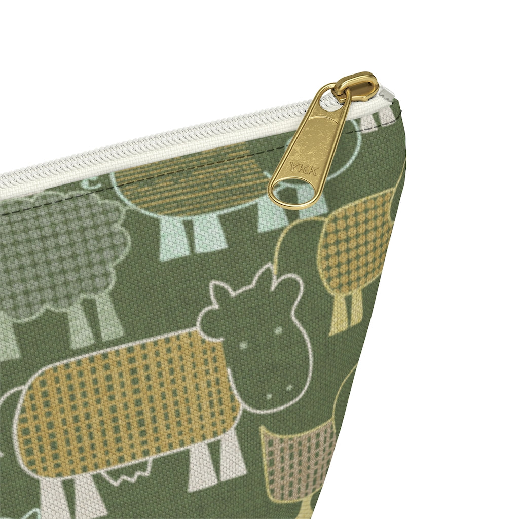 Animal Farm Accessory Pouch w T-bottom in Green