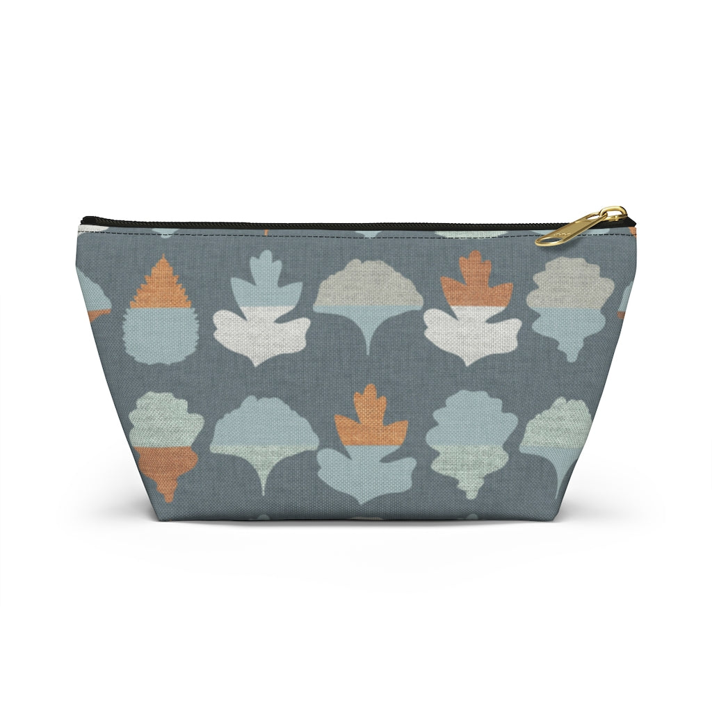 Frond Accessory Pouch w T-bottom in Aqua