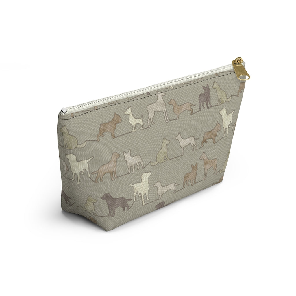 Dogs Accessory Pouch w T-bottom in Brown