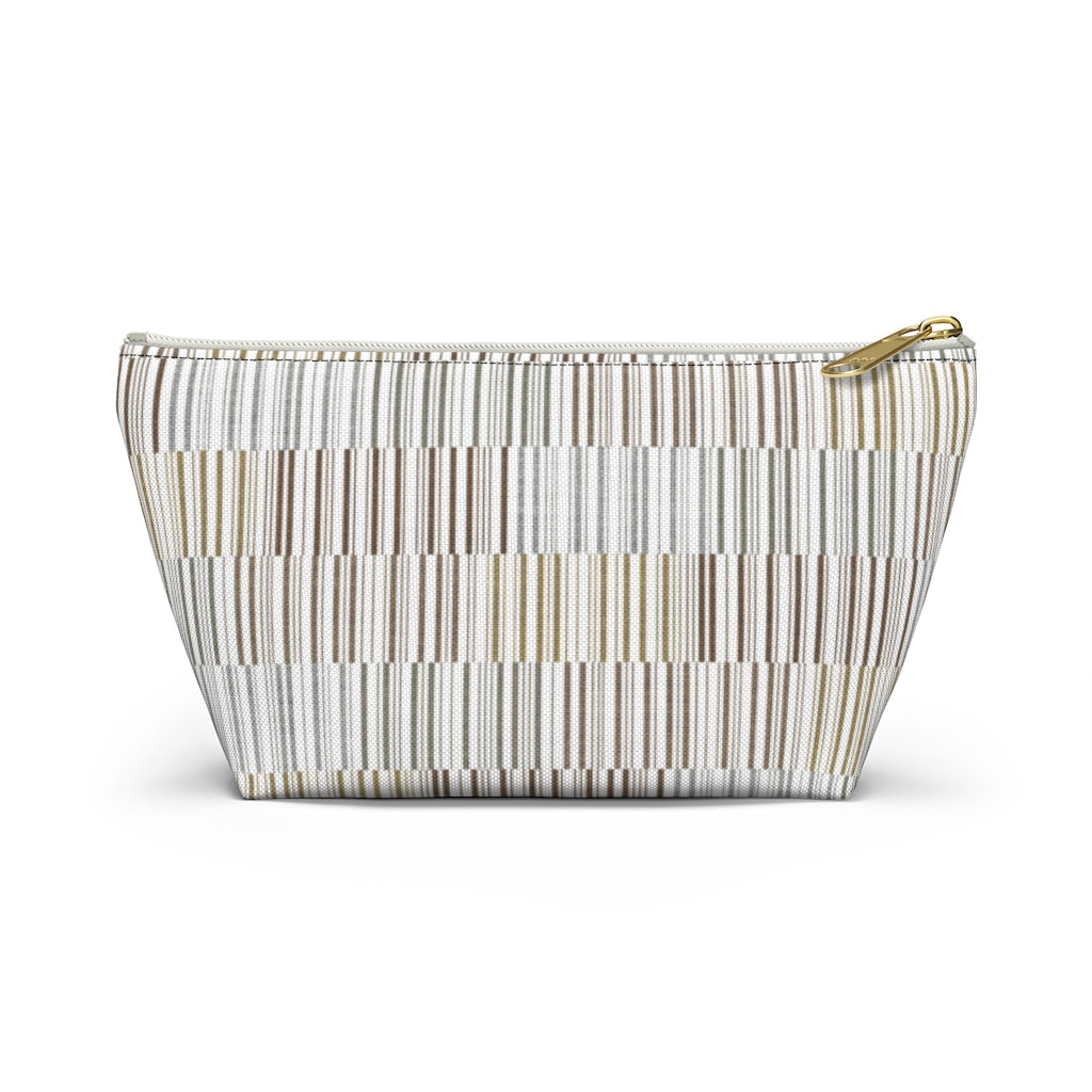 Traffic Code Accessory Pouch w T-bottom in Brown