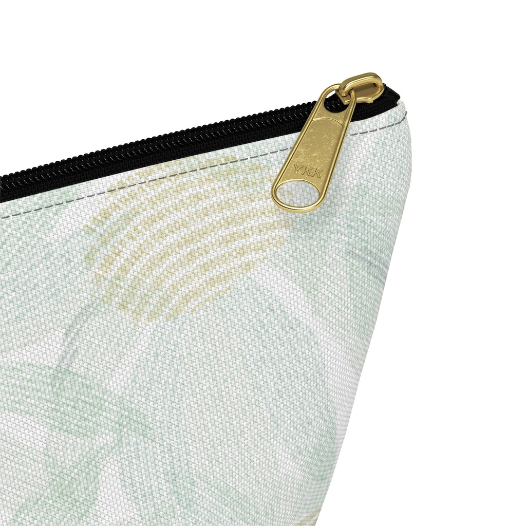 Daisy Chain Code Accessory Pouch w T-bottom in Aqua