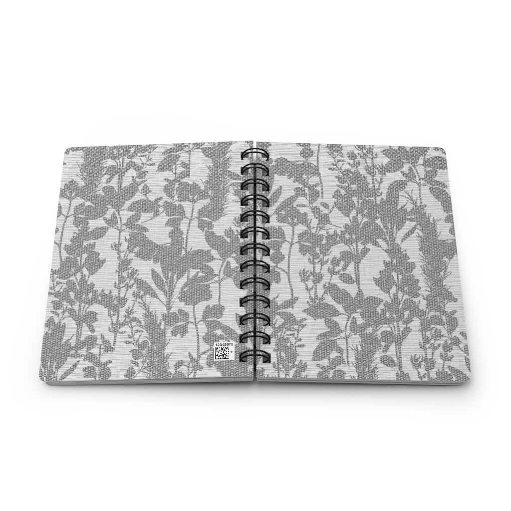 Coreglia Herbs Spiral Bound Journal in Gray
