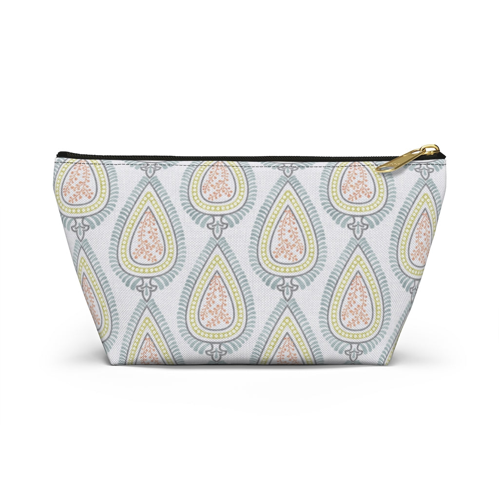 Teardrop Accessory Pouch w T-bottom in Light Blue