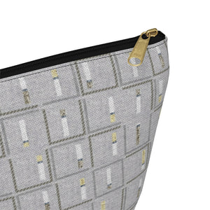 Pencil to Paper Accessory Pouch w T-bottom in Gray