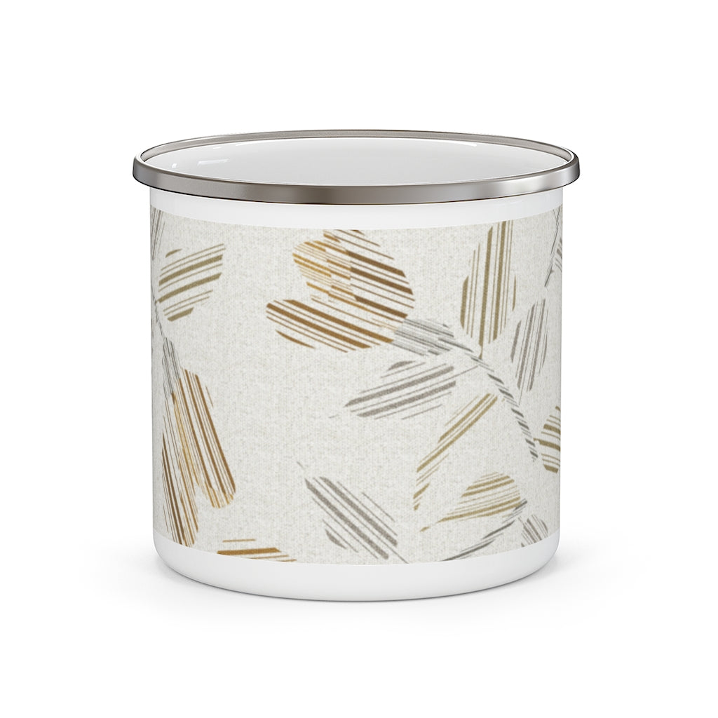 Riverbank Code Enamel Mug in Brown