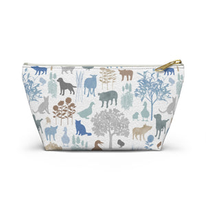 On the Farm Accessory Pouch w T-bottom in Blue