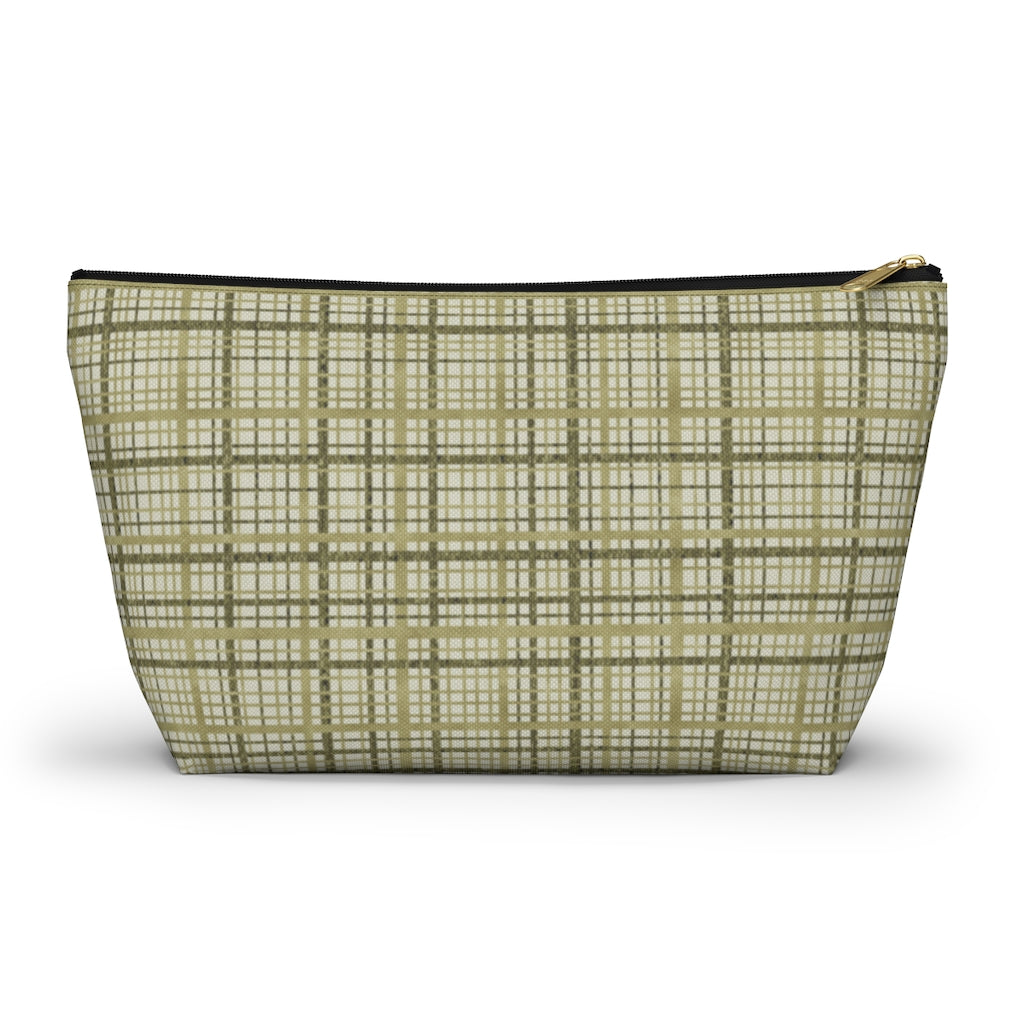 Rogers Tartan Accessory Pouch w T-bottom in Green