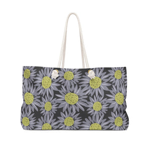 Floral Sunflower Weekender Bag in Purple