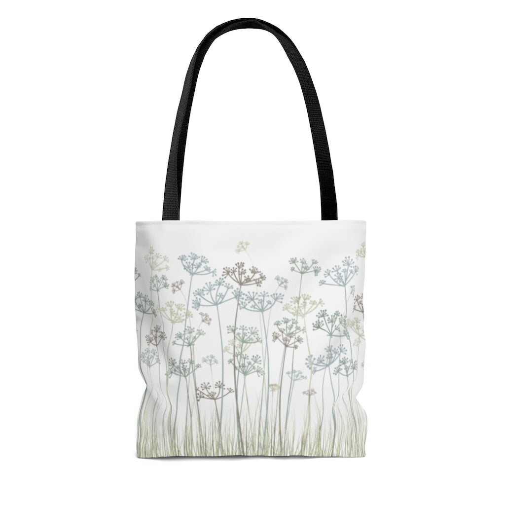 Message Code Tote Bag in Aqua