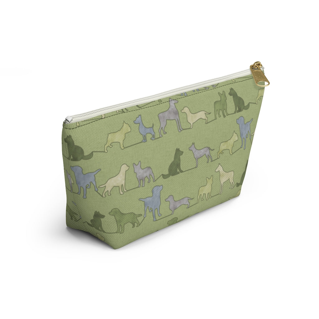 Dogs Accessory Pouch w T-bottom in Green