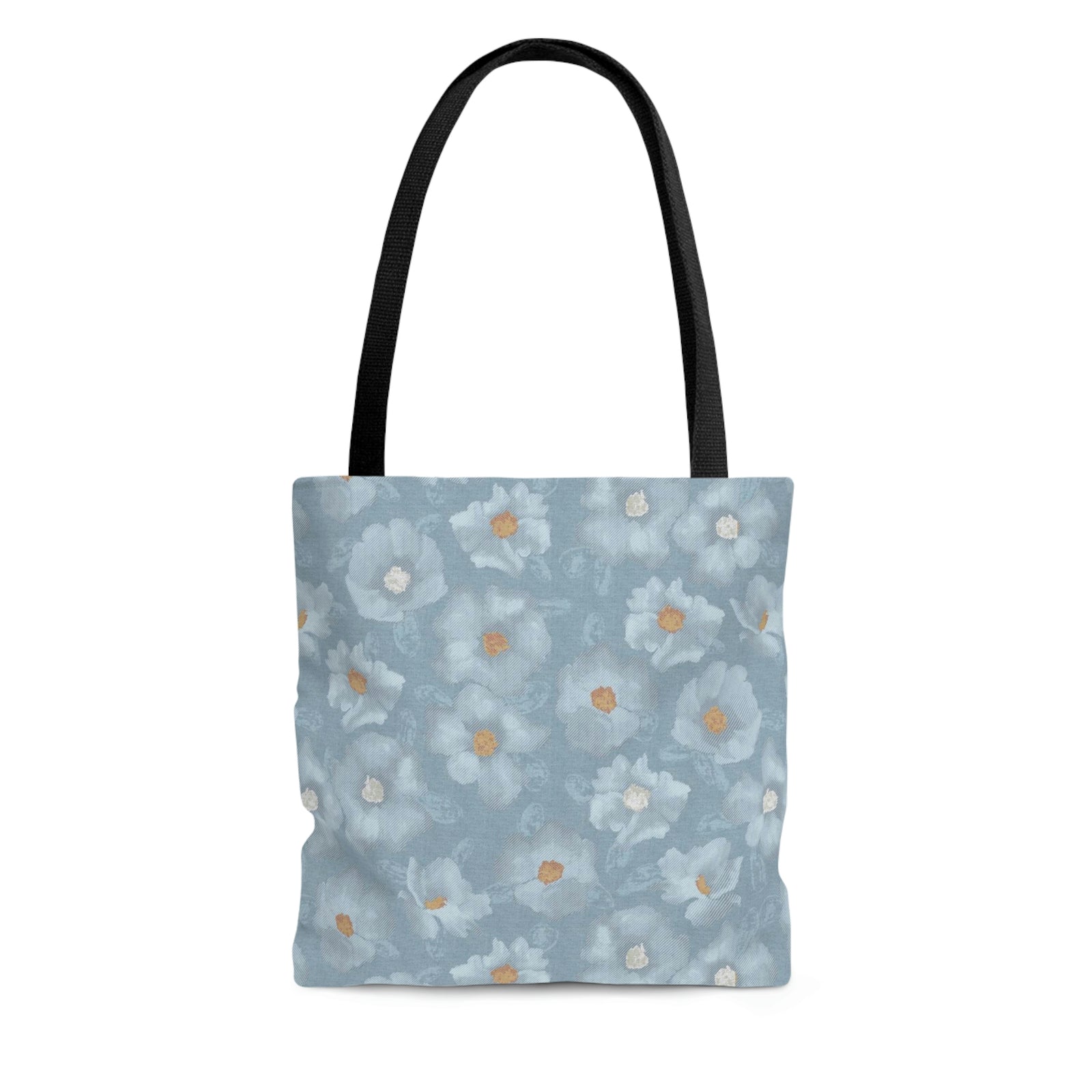 Rose Tote Bag in Blue