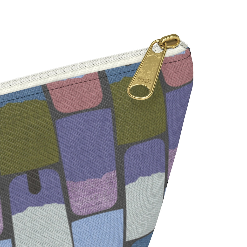 Popsicles Accessory Pouch w T-bottom in Purple