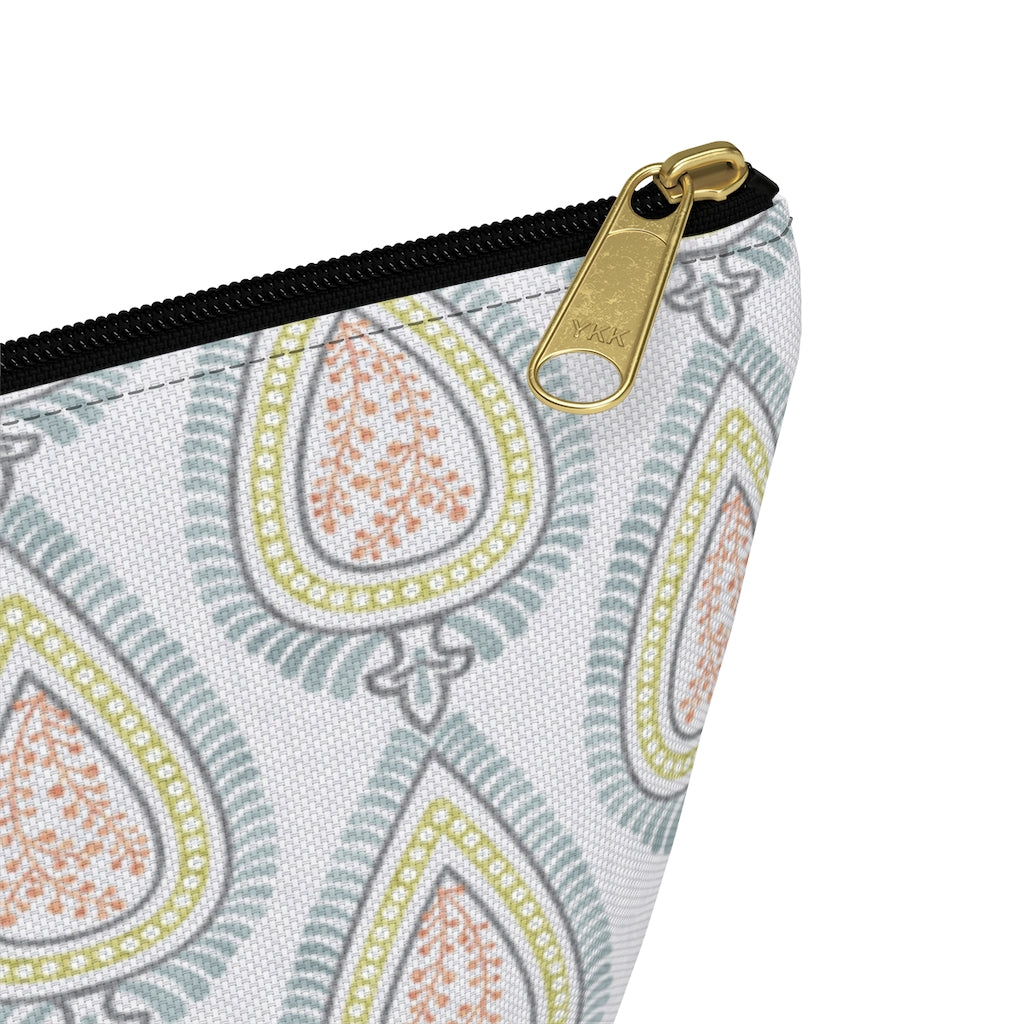 Teardrop Accessory Pouch w T-bottom in Light Blue