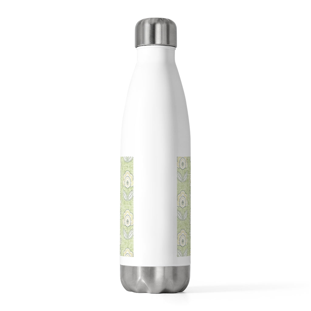 Pinpoint Floral 20oz Insulated Bottle in Green