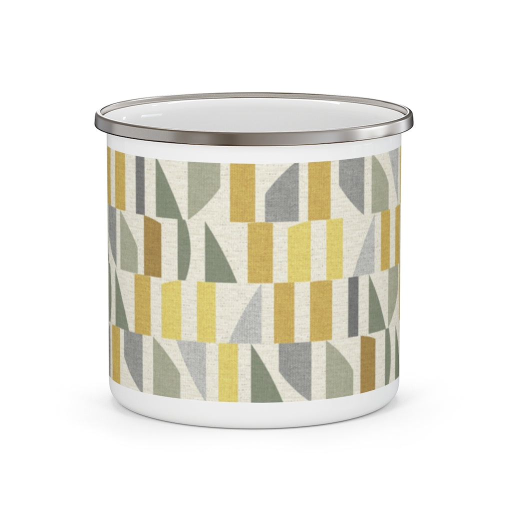Frequency Code Enamel Mug in Yellow