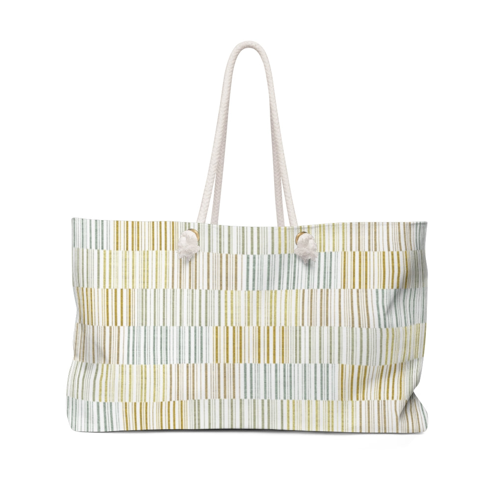 Traffic Code Weekender Bag in Gold
