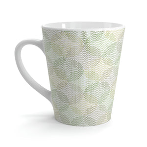 Stitch Circle Overlay Latte Mug in Green