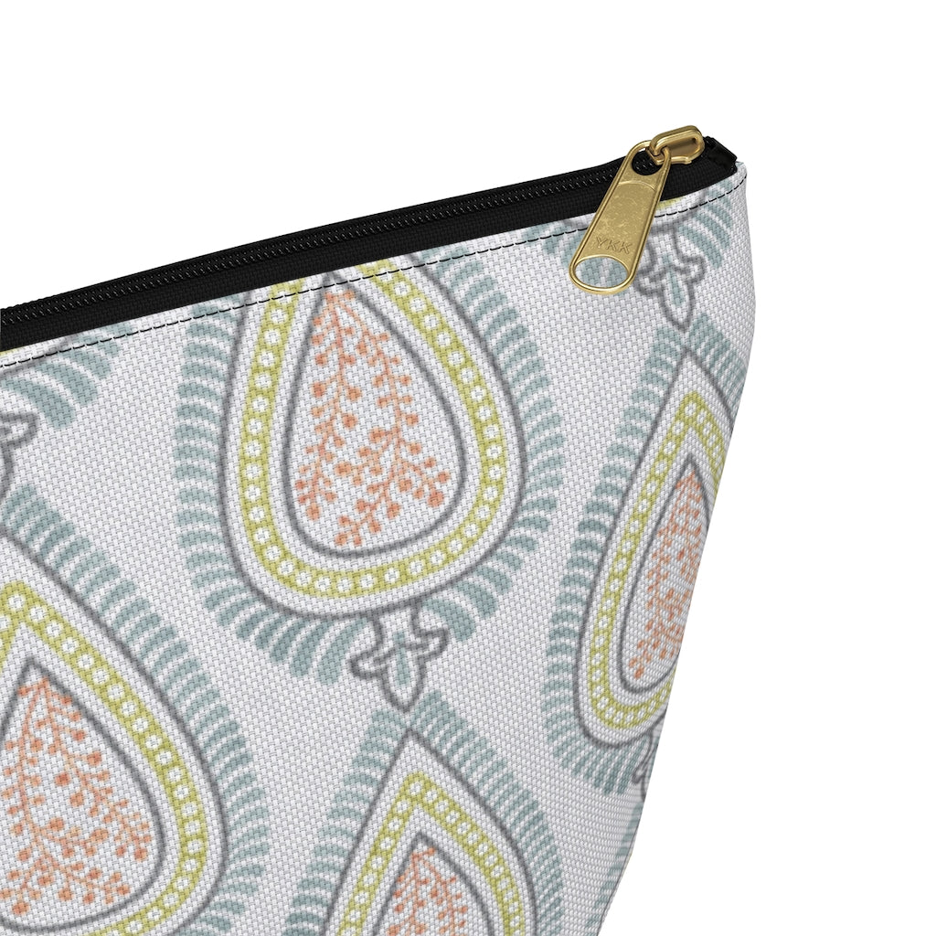 Teardrop Accessory Pouch w T-bottom in Light Blue