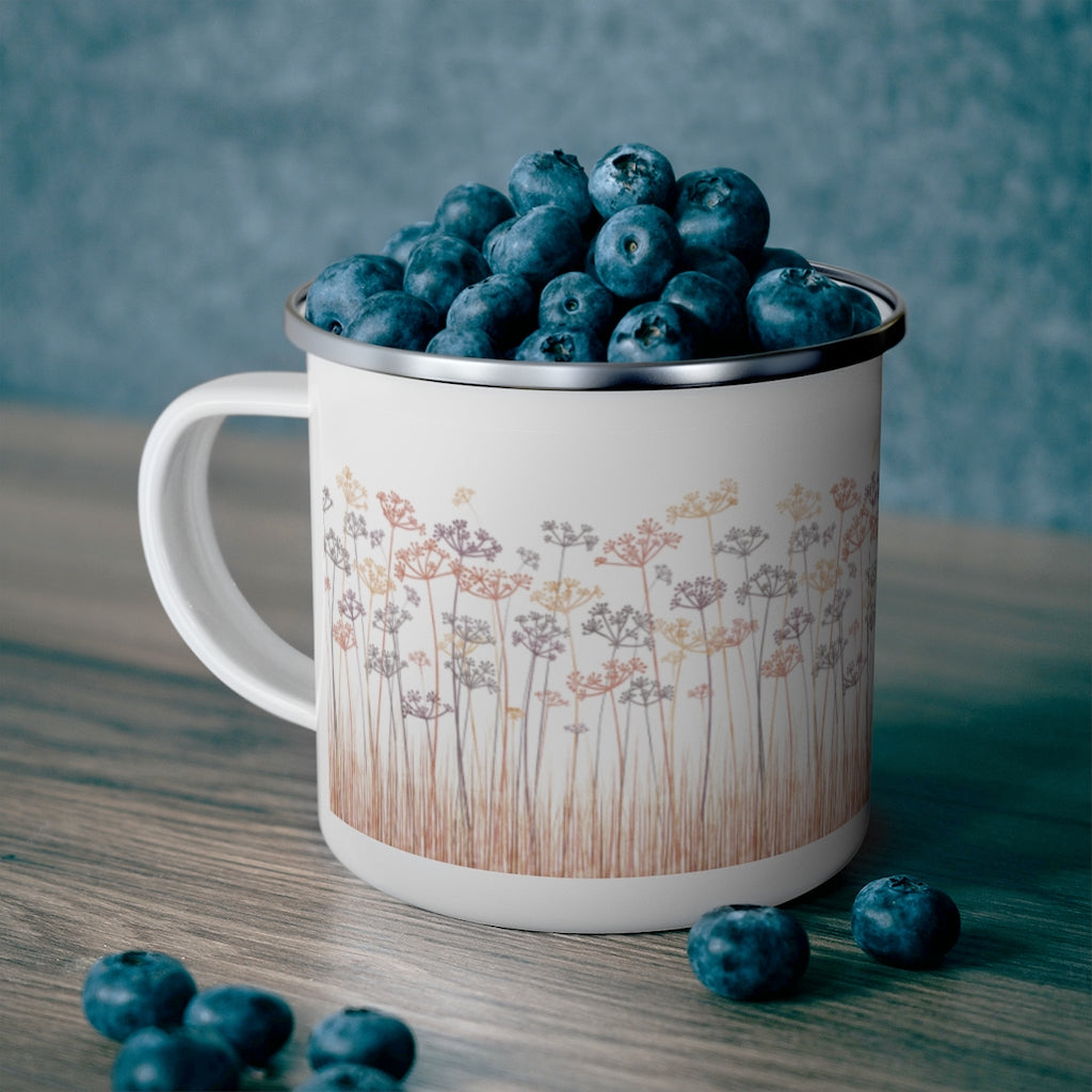 Message Code Enamel Mug in Purple