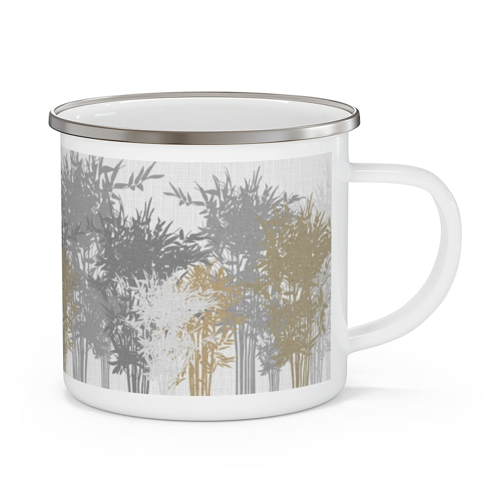Lucky Bamboo Enamel Campfire Mug in Brown