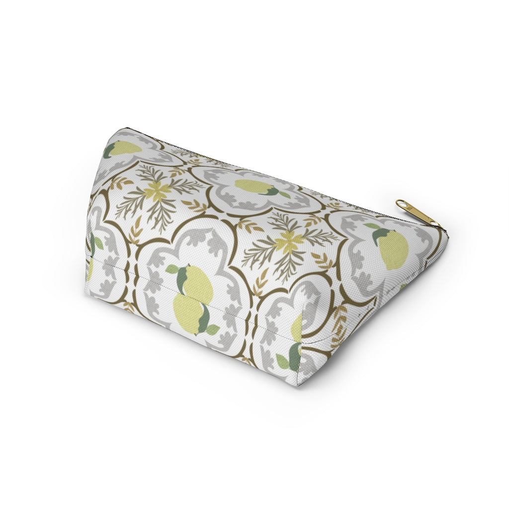 Freshly Squeezed Accessory Pouch w T-bottom in Gold