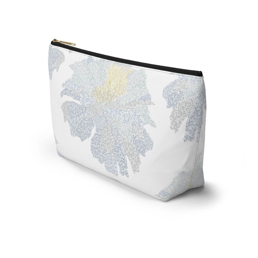Ciphertext Code Accessory Pouch w T-bottom in Blue